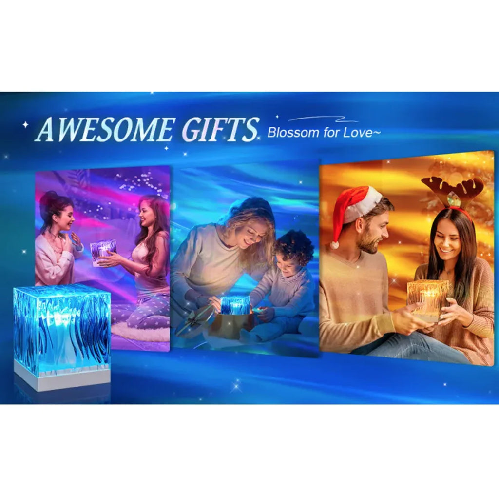 Lámpara de Proyección Aurora Boreal y Efecto Ondas de Agua