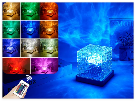 Lámpara de Proyección Aurora Boreal y Efecto Ondas de Agua