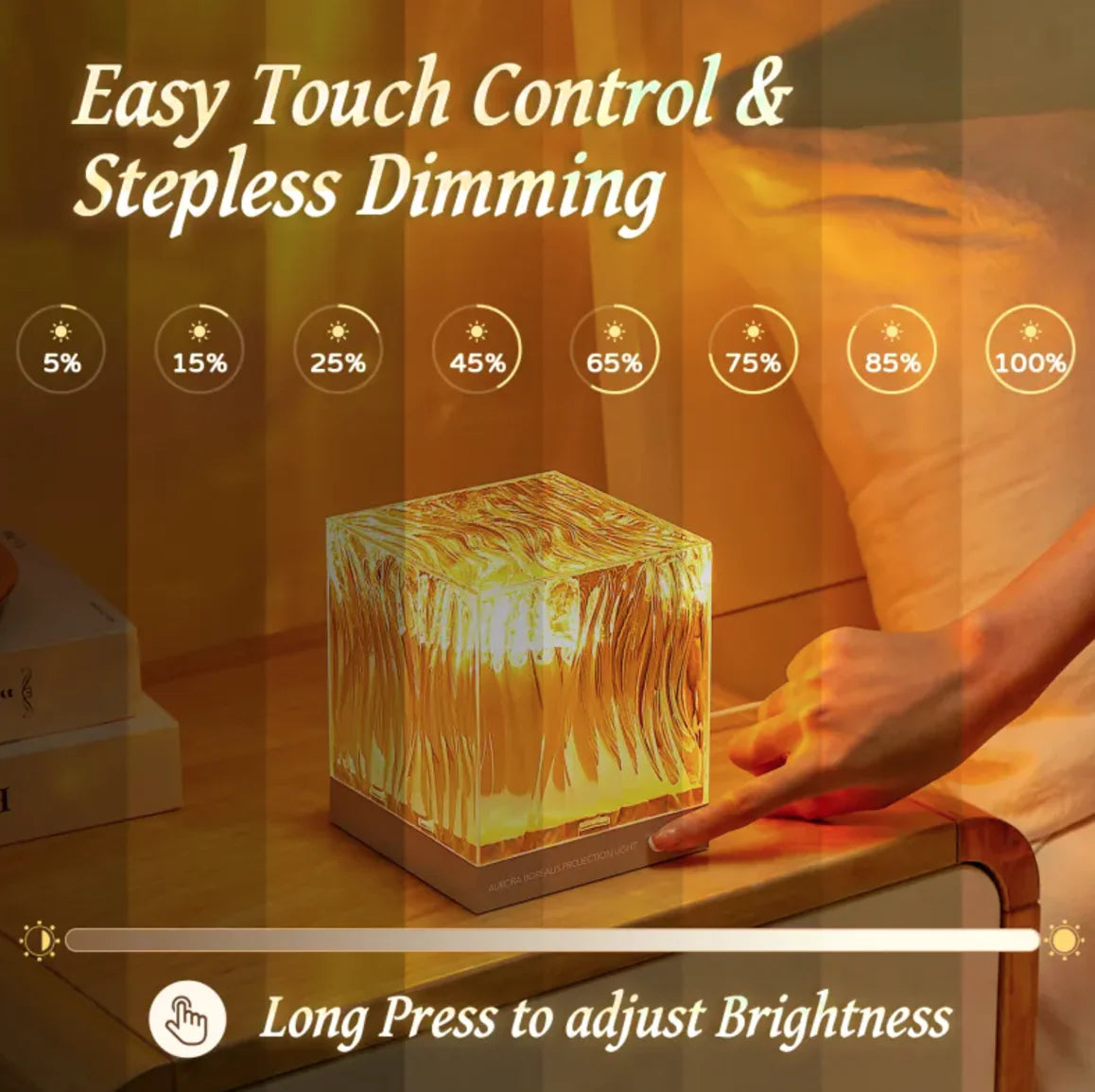 Lámpara de Proyección Aurora Boreal y Efecto Ondas de Agua